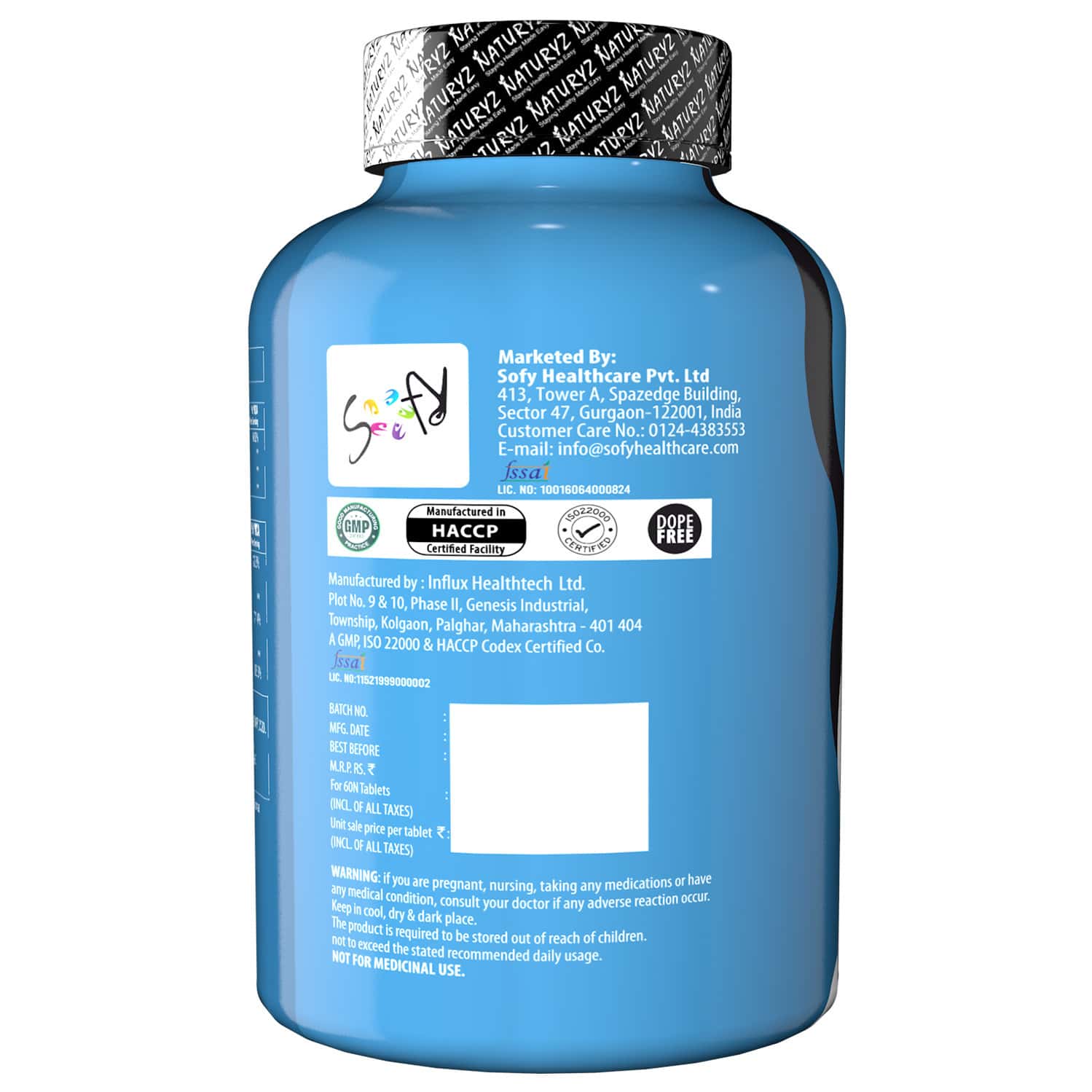 Buy NATURYZ TRIPLE STRENGTH ZMA PLUS SUPPLEMENT WITH MAGNESIUM,TRIBULUS