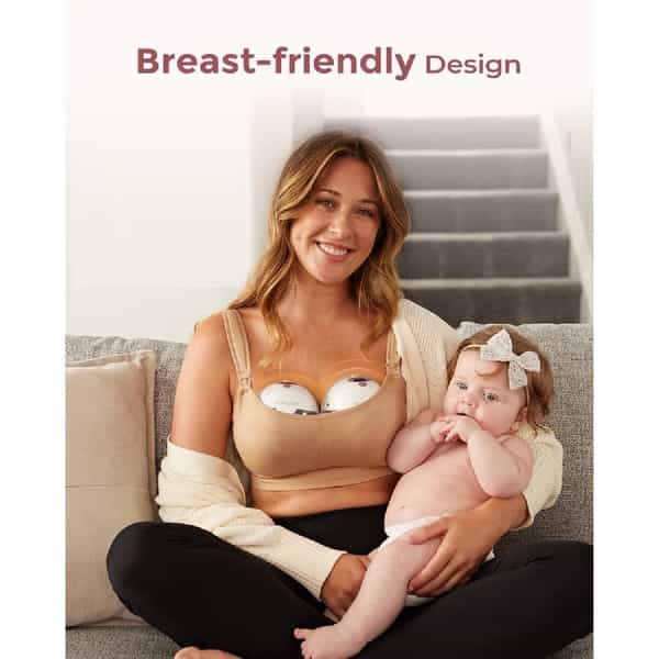 Momcozy Wearable Breast Pump M5 Smart Maroon Double Pack