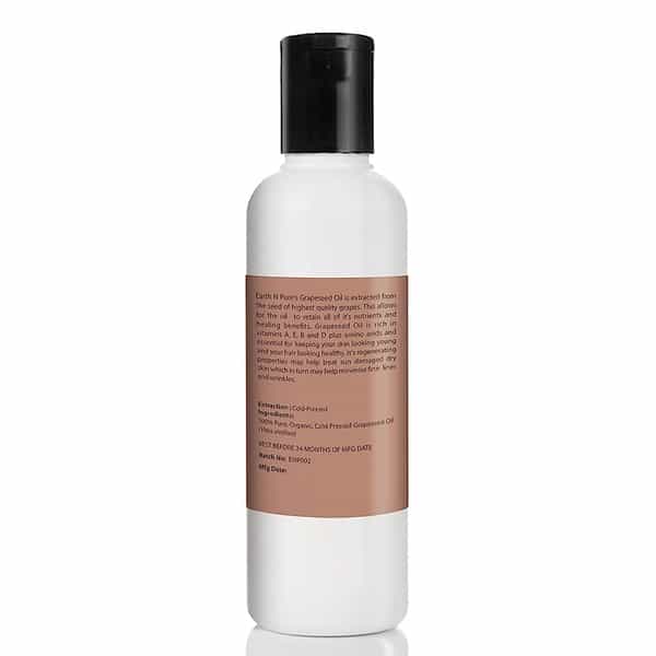 Earth N Pure 100% Carrier Oil - Grapeseed (100 Ml) (100 Ml)
