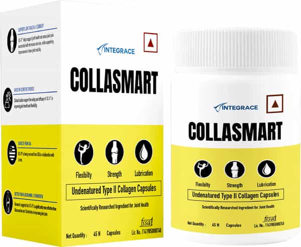 Collasmart Uc - Undenatured Type 2 Collagen Capsules - Jar Of 45 Capsules