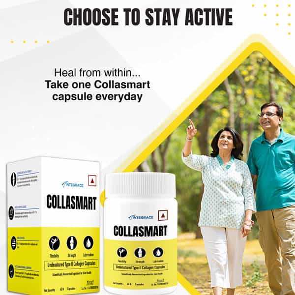 Collasmart Uc - Undenatured Type 2 Collagen Capsules - Jar Of 45 Capsules