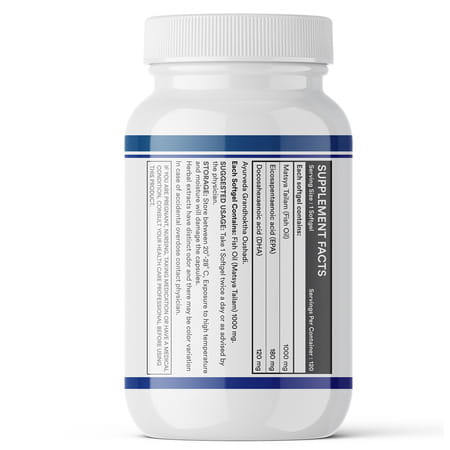 Inlife Fish Oil Omega 3 Capsule 1000mg 120 Softgels