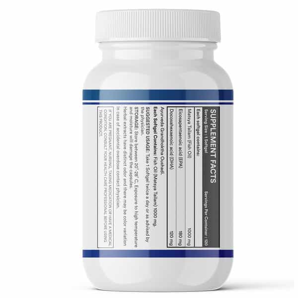 Inlife Fish Oil Omega 3 Capsule 1000Mg 120 Softgels