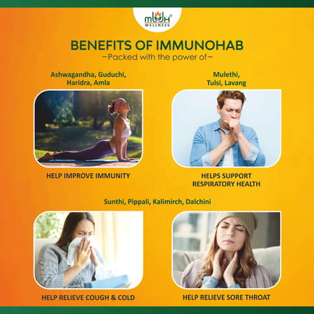 Mbdhwellness Immunohab With Jaggery 600ml(10 Shots X 60ml) For Immunity- Ready To Drink Shots