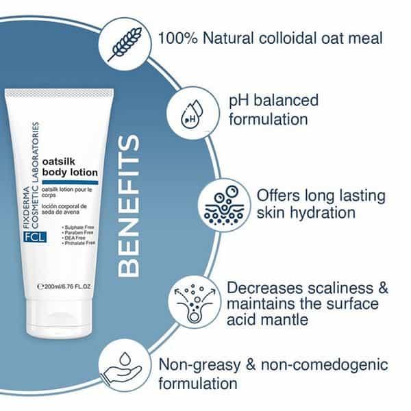 Fcl Oat Silk Body Lotion For Binding Moisture To The Skin's Cells. 200Ml