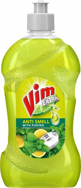 Vim Dishwash Anti Smell Liquid Pudina - 500Ml