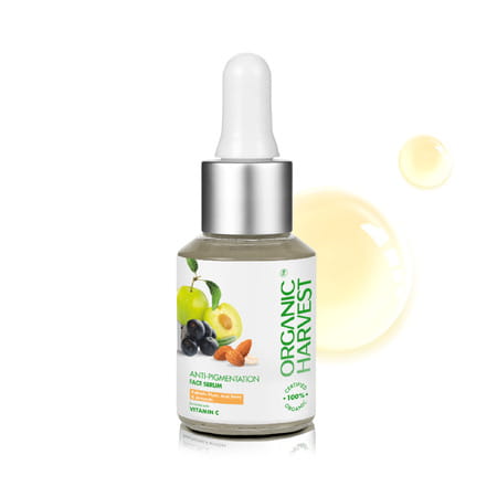 Organic Harvest Anti-Pigmentation Face Serum | Kakadu Plum, Acai Berry, Almonds Extract, Women, 30ml