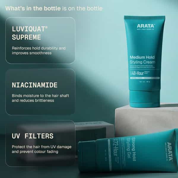 Arata Styling Cream & Gel Duo 50 Ml Each