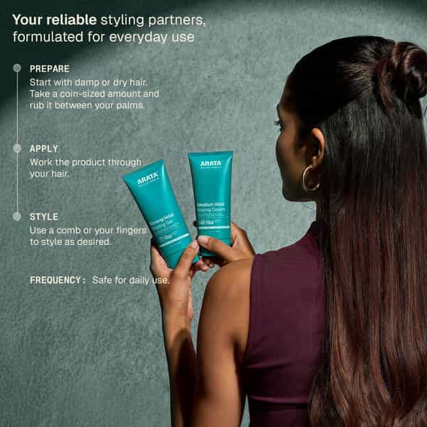 Arata Styling Cream & Gel Duo 50 Ml Each