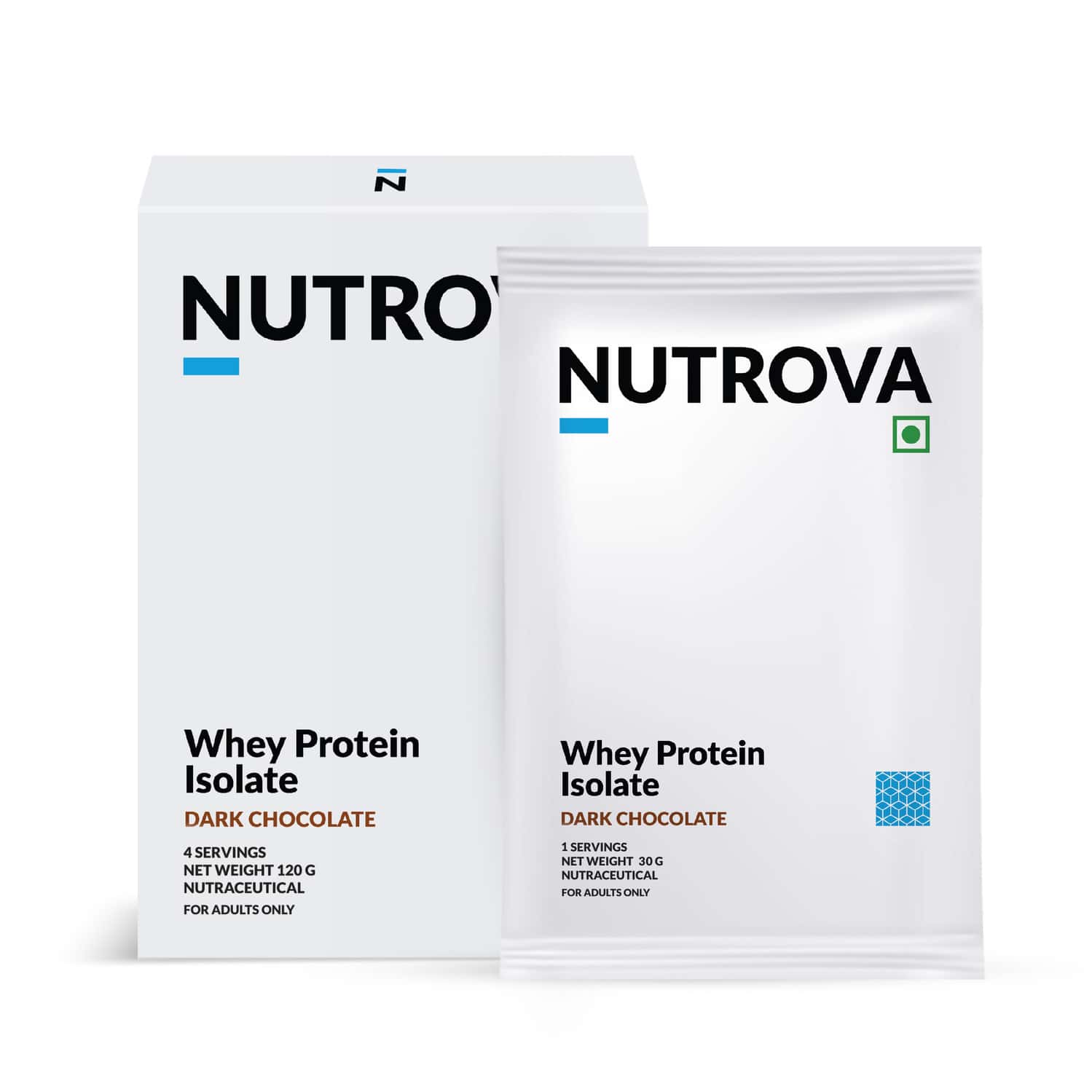Nutrova Whey Protein Isolate (Dark Chocolate) - Travel Pack