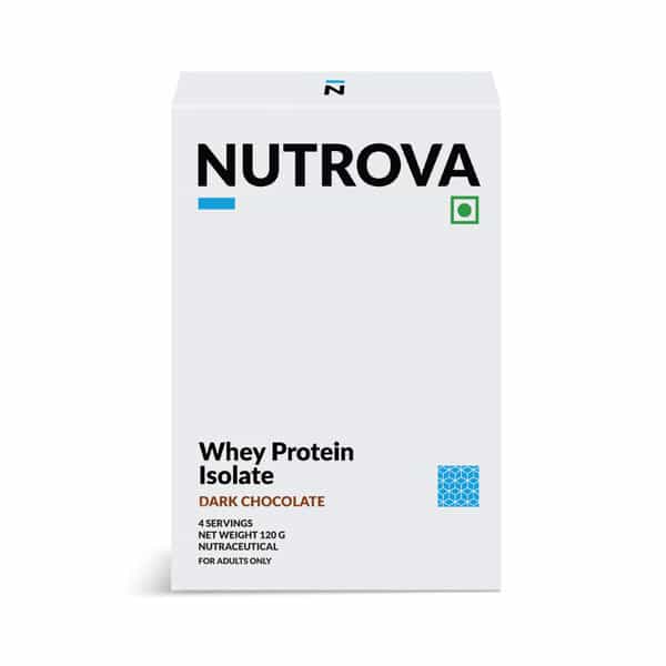 Nutrova Whey Protein Isolate (Dark Chocolate) - Travel Pack