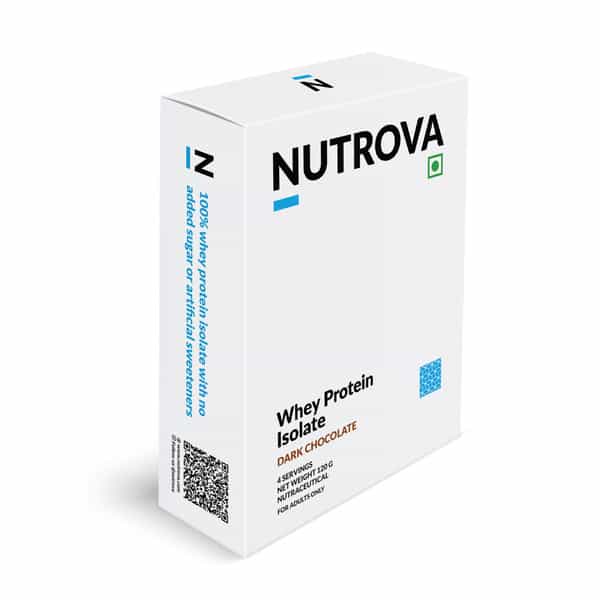 Nutrova Whey Protein Isolate (Dark Chocolate) - Travel Pack