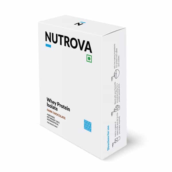 Nutrova Whey Protein Isolate (Dark Chocolate) - Travel Pack