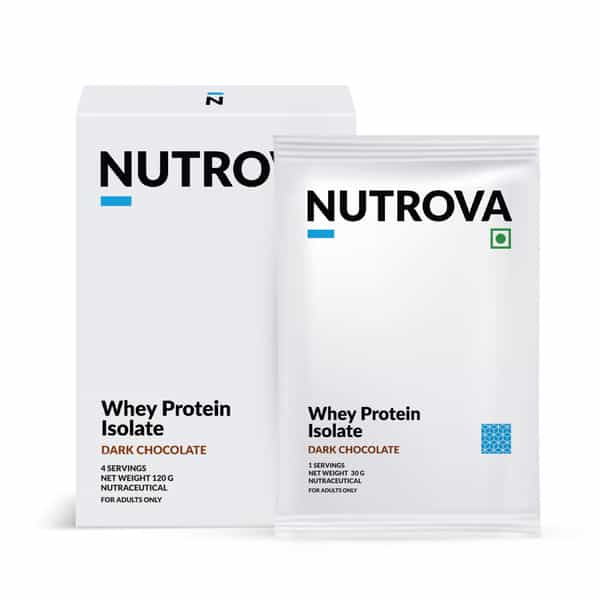 Nutrova Whey Protein Isolate (Dark Chocolate) - Travel Pack