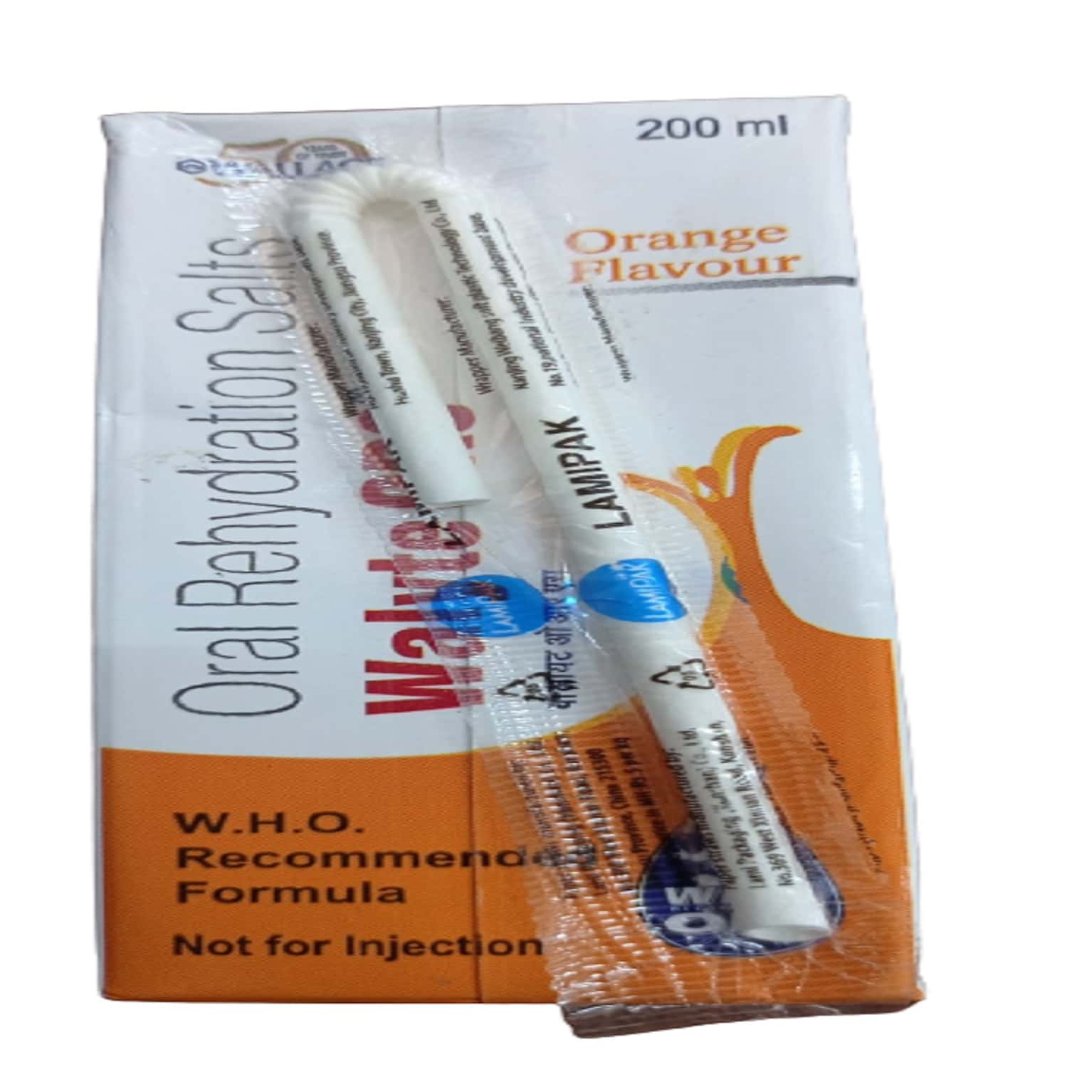 Buy WALYTE ORS ORANGE FLAVOUR TETRAPACK OF 200 ML Online & Get Upto 60