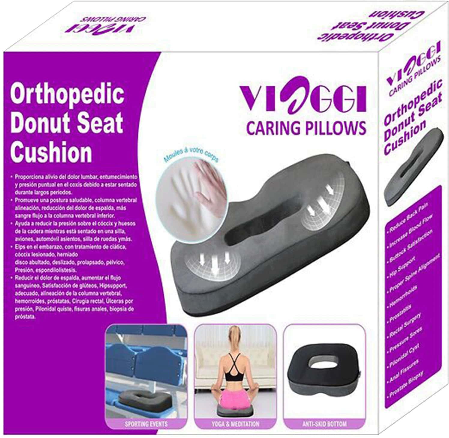 Buy PHARMEASY DONUT SEAT FOR PILES 100 MEMORY FOAM ANTISKID