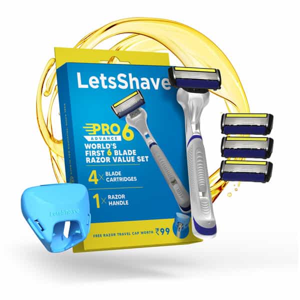 Letsshave Pro 6 Advance Face & Body Shaving Razor Value Set