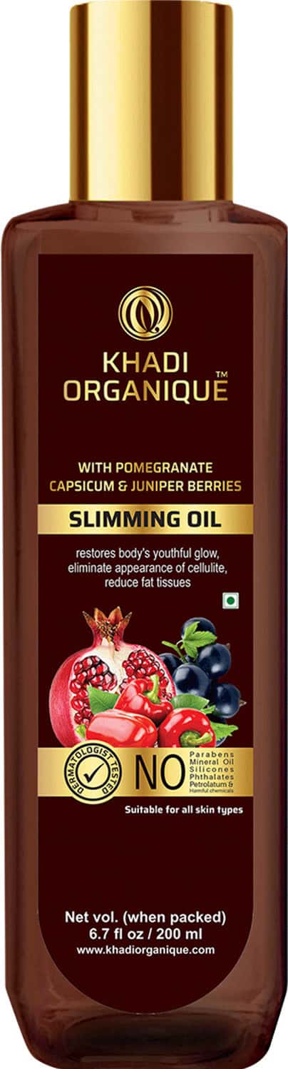 Khadi Organique Slimming Oil Helps In Anti-Cellulite Toning Slimming & Weight Loss - 200ml