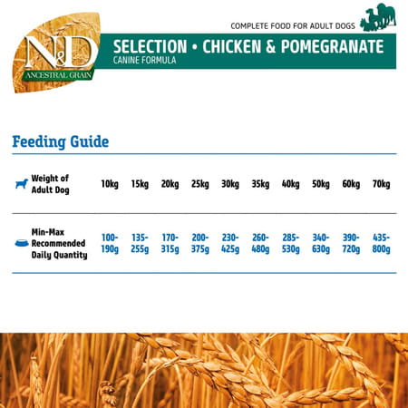 Farmina Pet Foods Ancestral Grain Selection Dry Dog Food | Adult Medium & Maxi Breed | 12Kg+3Kg Free
