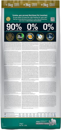 Farmina Pet Foods Ancestral Grain Selection Dry Dog Food | Adult Medium & Maxi Breed | 12kg+3kg Free