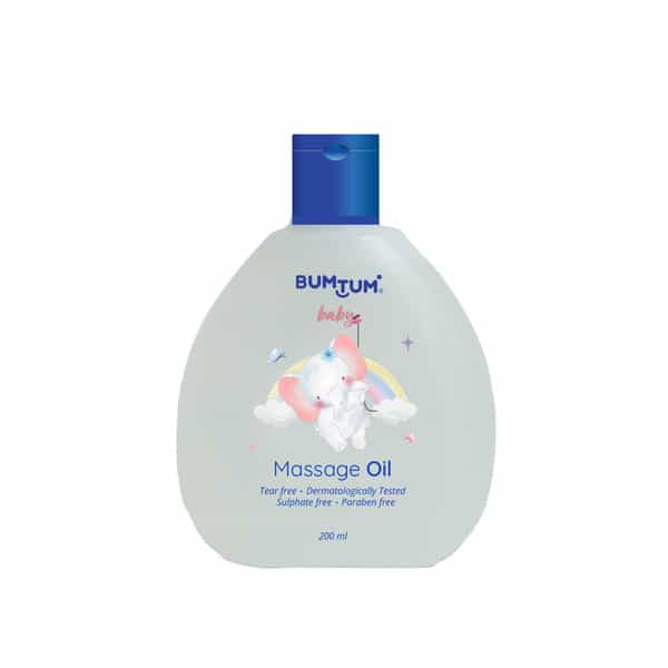 Bumtum Baby Massage Oil | Non-Sticky | Paraben & Sulfate Free | Derma Tested 200 Ml