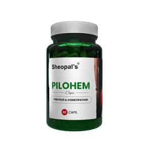 Sheopal's Pilohem | For Managing Piles Itching | Constipation Piles Care Ayurvedic | 60 Capsules