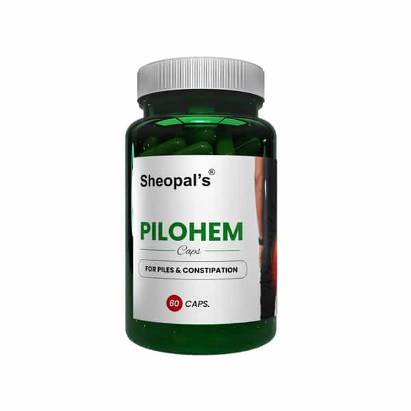 Sheopal's Pilohem | For Managing Piles Itching | Constipation Piles Care Ayurvedic | 60 Capsules