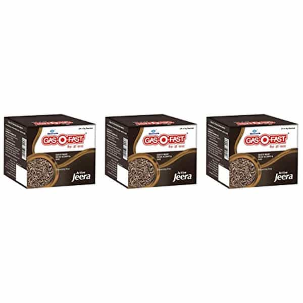 Gas-O-Fast For Relieving Acidity Active Jeera- 24X 5Gsachet X Pack Of 3