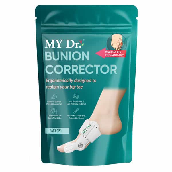 My Dr. Bunion Splint With - Toe Straightener Bunion Corrector For Men And Women. With Toe Pack Of 1