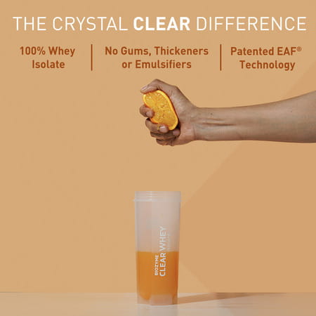 Muscleblaze Biozyme Clear Whey Protein Isolate | 20g Protein | (Icy Orange Flavour | 20 Servings)