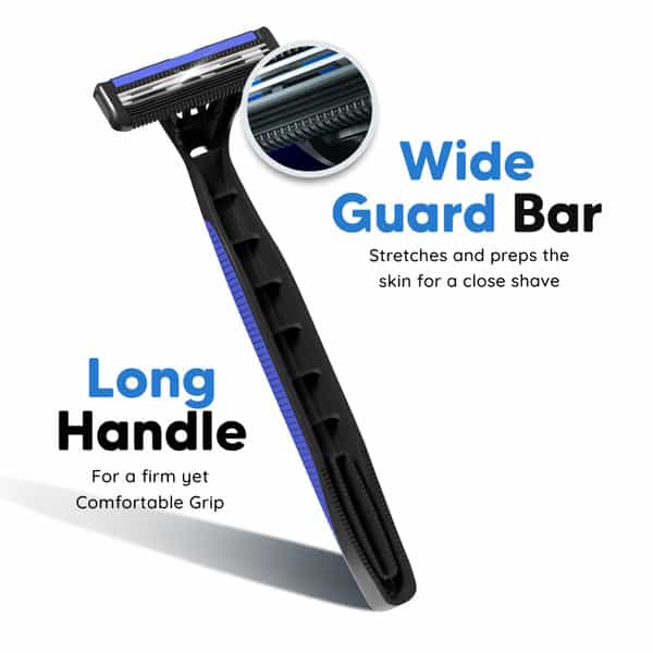 Letsshave Pro 2 Plus Disposable (Pack Of 15 Razors) With Free Travel Bag