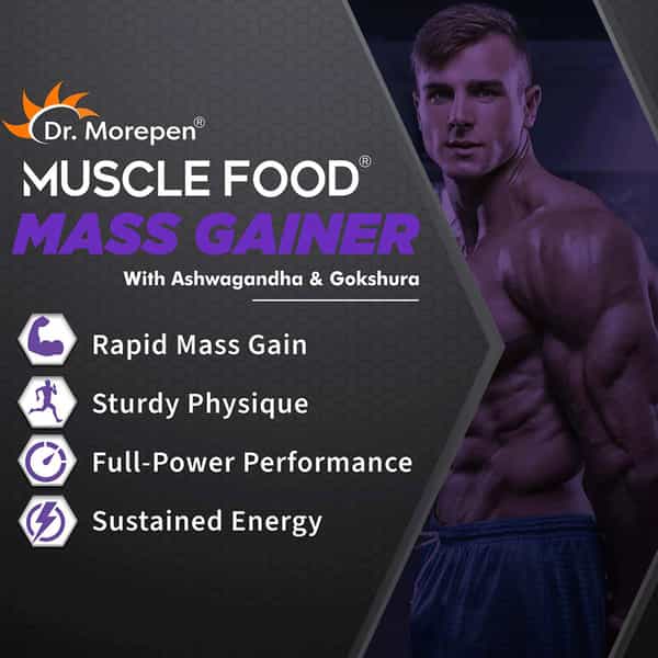 Dr. Morepen Mass Gainer For Muscle Growth Strength & Weight Gain Chocolate Flavour - 3Kg