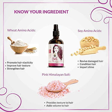 Anveya Curls Hair Mist For Curly Hair Curl-Defining Anti-Frizz 100ml