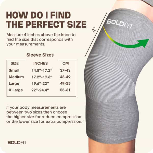 Boldfit Knee Support For Men Knee Caps For Women Knee Cap For Men Knee Support - S