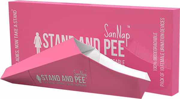 Sannap Stand And Pee Disposable Female Urine Director For Women 10 Funnels