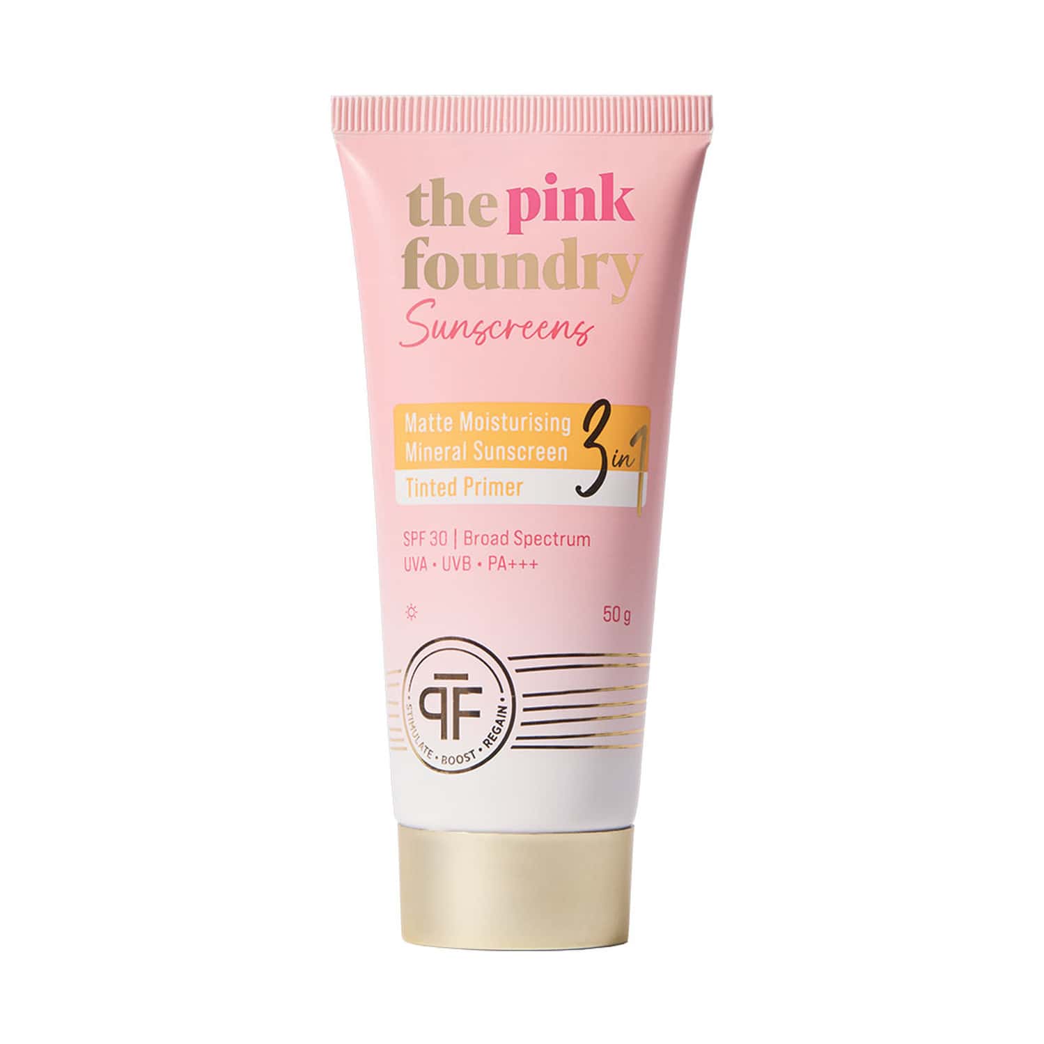The Pink Foundry Matte Moisturising Mineral Sunscreen 50g