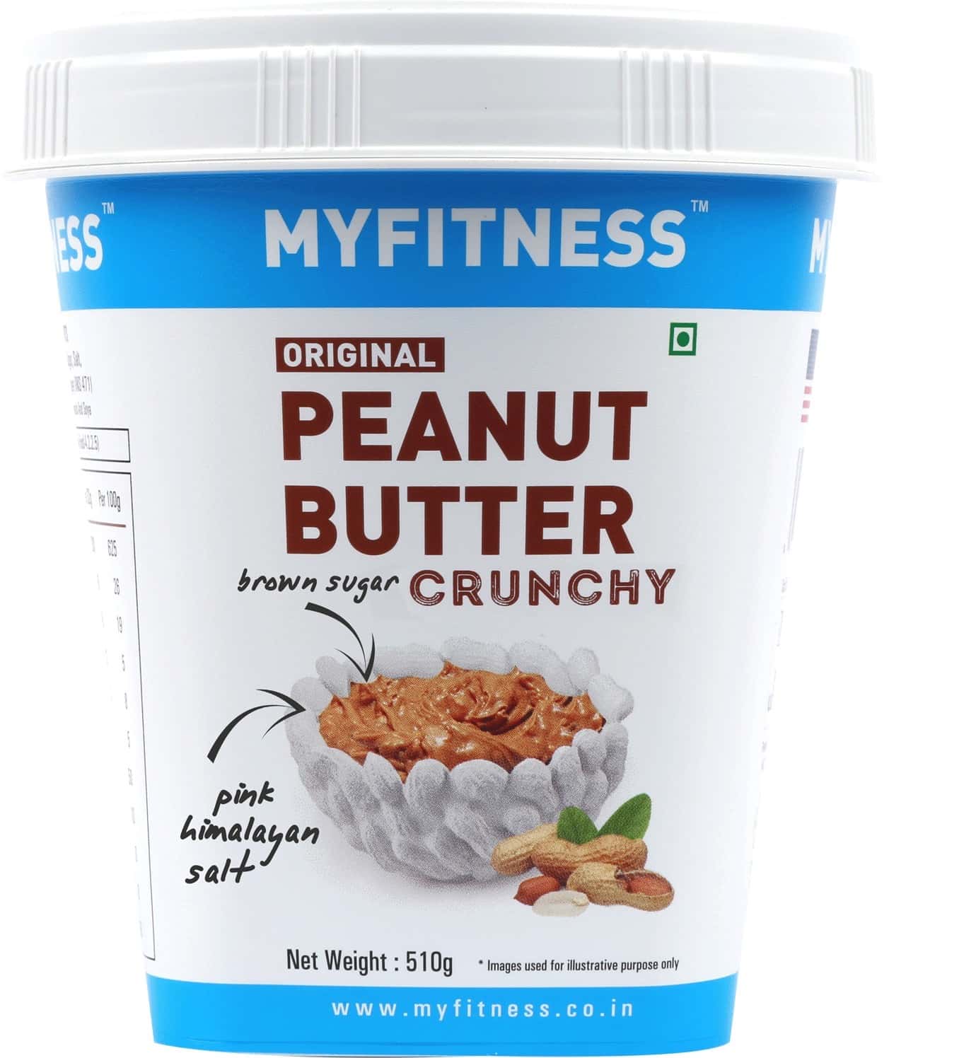 Myfitness Peanut Butter Original Crunchy 510g Jar