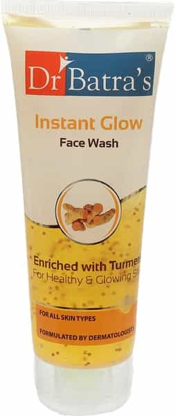 Dr Batra's Instant Glow Face Wash Enriched With Tumeric For Healthy & Glowing Skin - 100 Gm