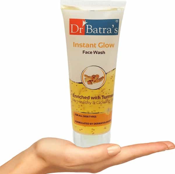 Dr Batra's Instant Glow Face Wash Enriched With Tumeric For Healthy & Glowing Skin - 100 Gm