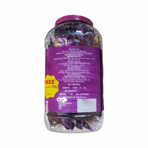 Dabur Hajmola Imli Flavour Jar Of 170 Sachet With Dabur Red Paste 16Gm