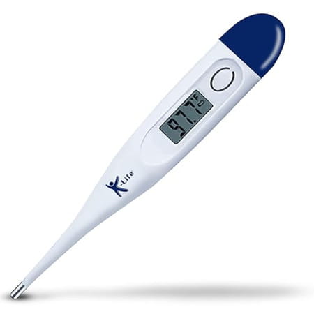 K-Life Dt-01 Digital Body Fever Check Temperature Thermometer For Kids Adults & Babies (White) 1 Nos