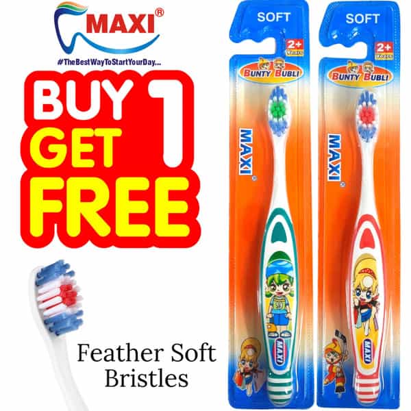 Maxi Bunty Bubli Junior Toothbrush (Buy 1 Get 1 Free)