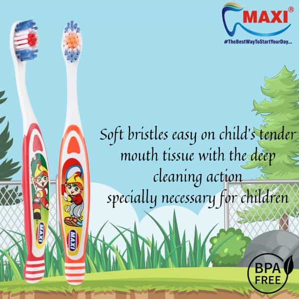 Maxi Bunty Bubli Junior Toothbrush (Buy 1 Get 1 Free)