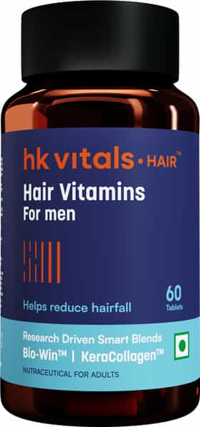 Hk Vitals Hair Vitamin With Dht Blockers (60 Capsules) | Omega & Biotin