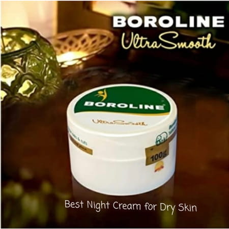 Boroline Ultrasmooth Night Cream For Dry Skin 40 Gm X 4 Plus Free Bo Body Lotion Trial Pack 7ml X 4