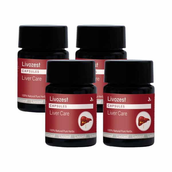 Livozest Capsules 10 Caps | Liver Health Supplement | Detox Liver (Pack Of 4)