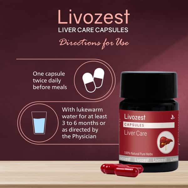 Livozest Capsules 10 Caps | Liver Health Supplement | Detox Liver (Pack Of 4)