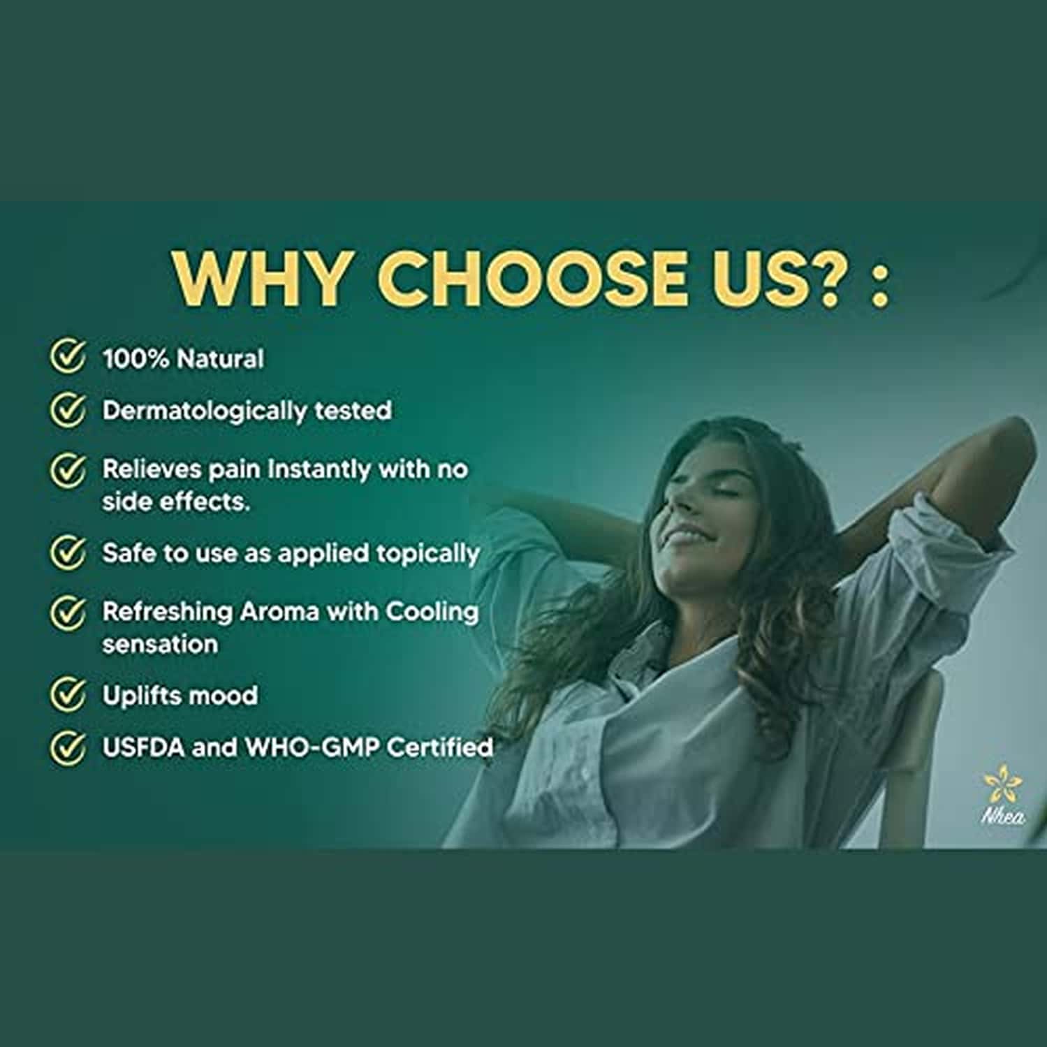 Buy NHEA PAIN RELIEF ROLL ON 10 ML INSTANT RELIEF FROM MENSTRUAL CRAMP