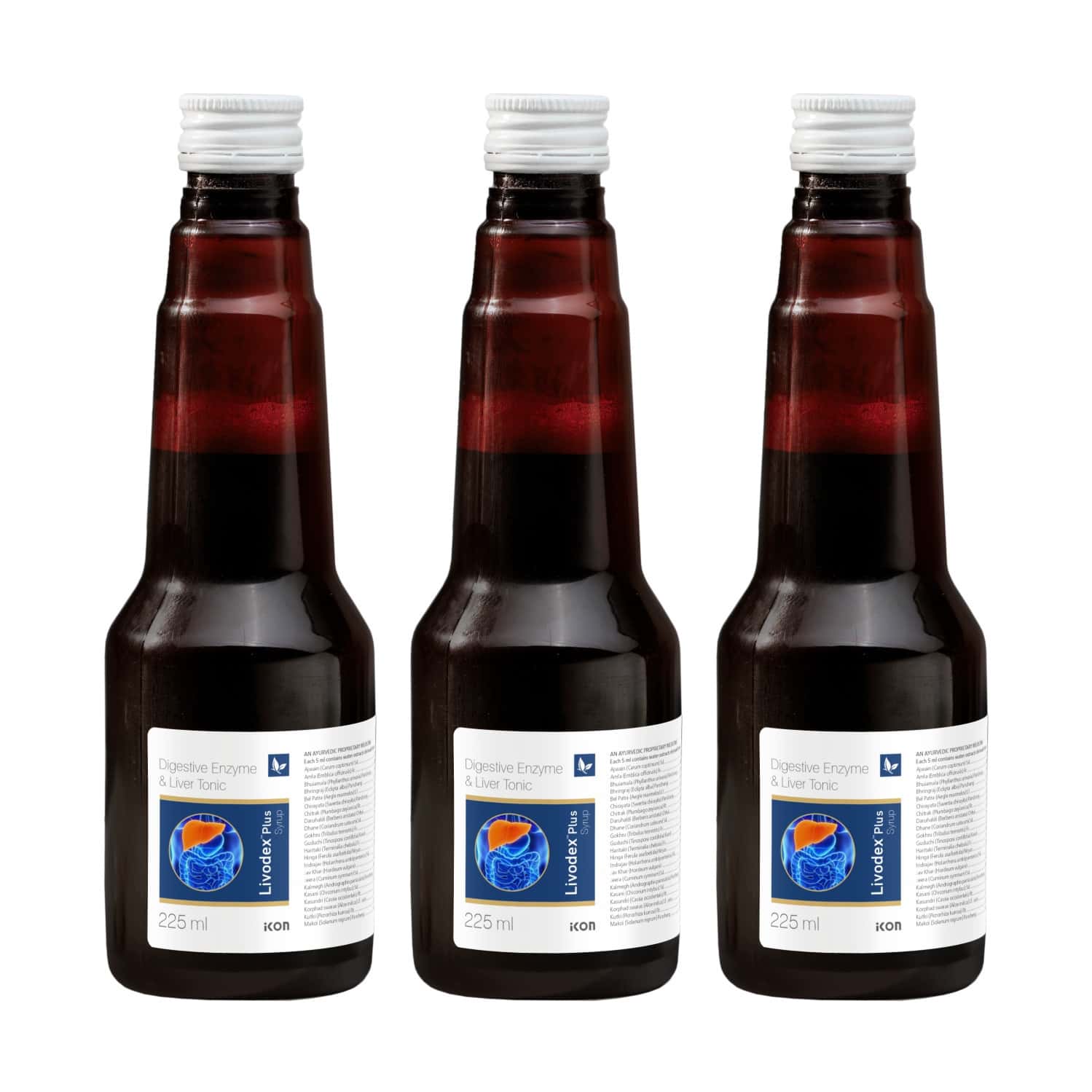 Livodex Plus Syrup 225 Ml | Liver Health Supplement | Detox Liver (Pack Of 3)