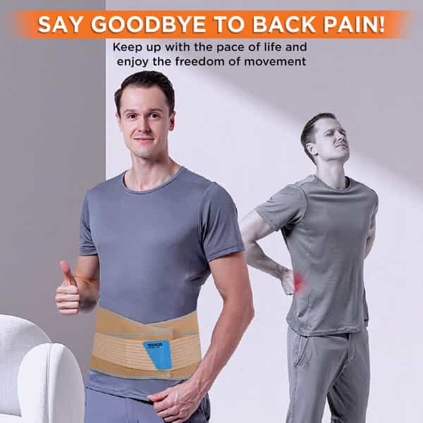 Vissco Sacro Lumbar Belt | Back Support For The Spine|Pain Solution For Back & Abdomen-Small(Beige)